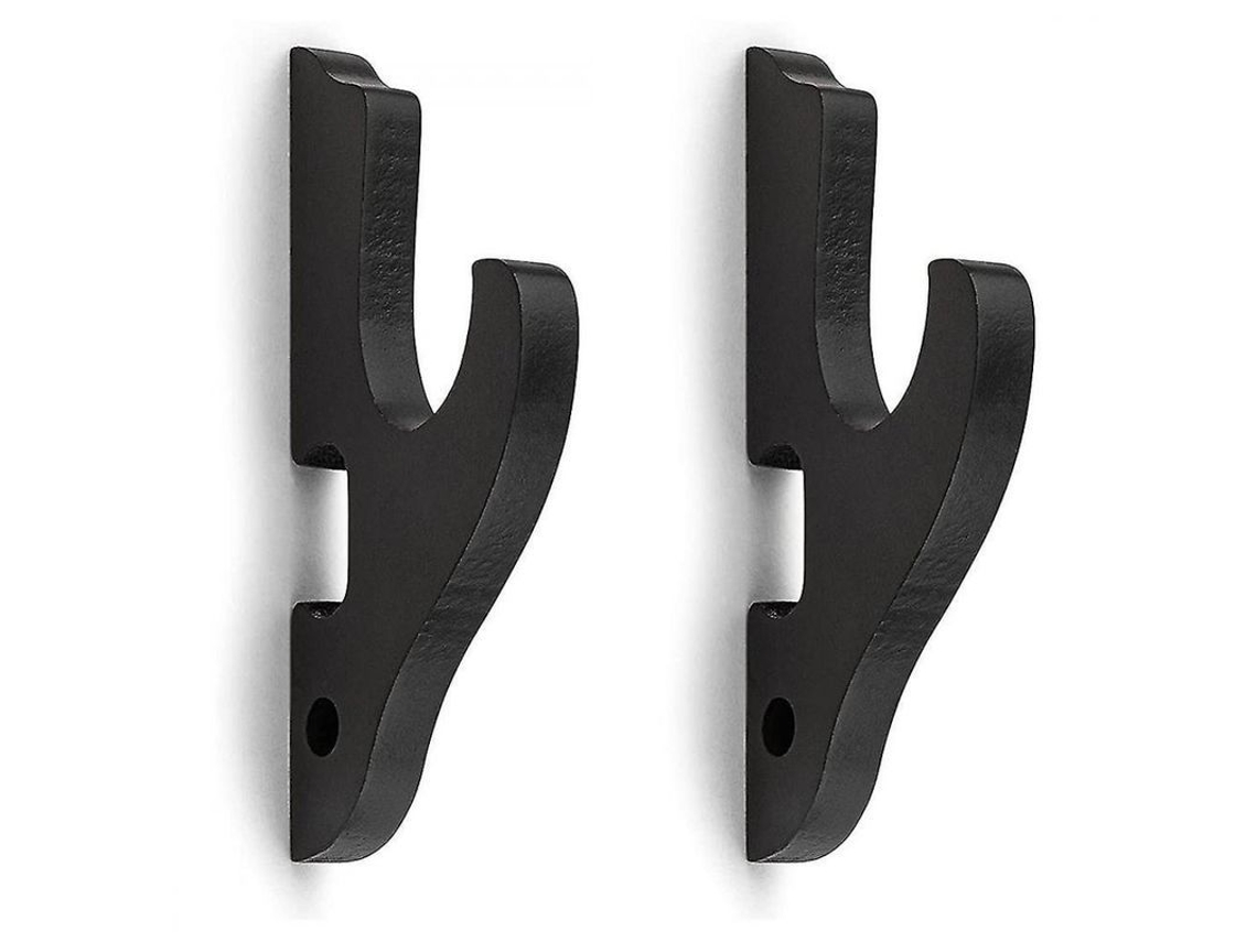Soporte De Pared Para Espadas, 2 Unidades, Ajustable, Para Soporte De Katana Y Tanto Samurái, Madera Negra.