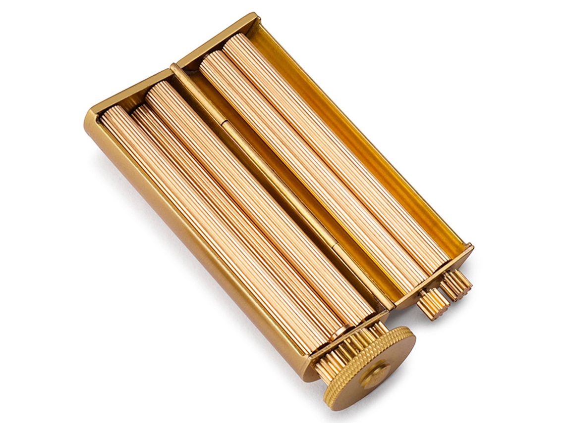 Liadora de tabaco de lujo para hombres y mujeres, de latón macizo, de inspiración vintage, con distribución uniforme del tabaco.
