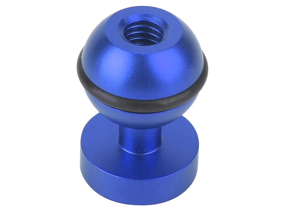 Soporte De Cabeza Esférica Para Cámara De Acción, Montaje Hot Shoe Con Tornillo 1/4, Base De Metal (azul)