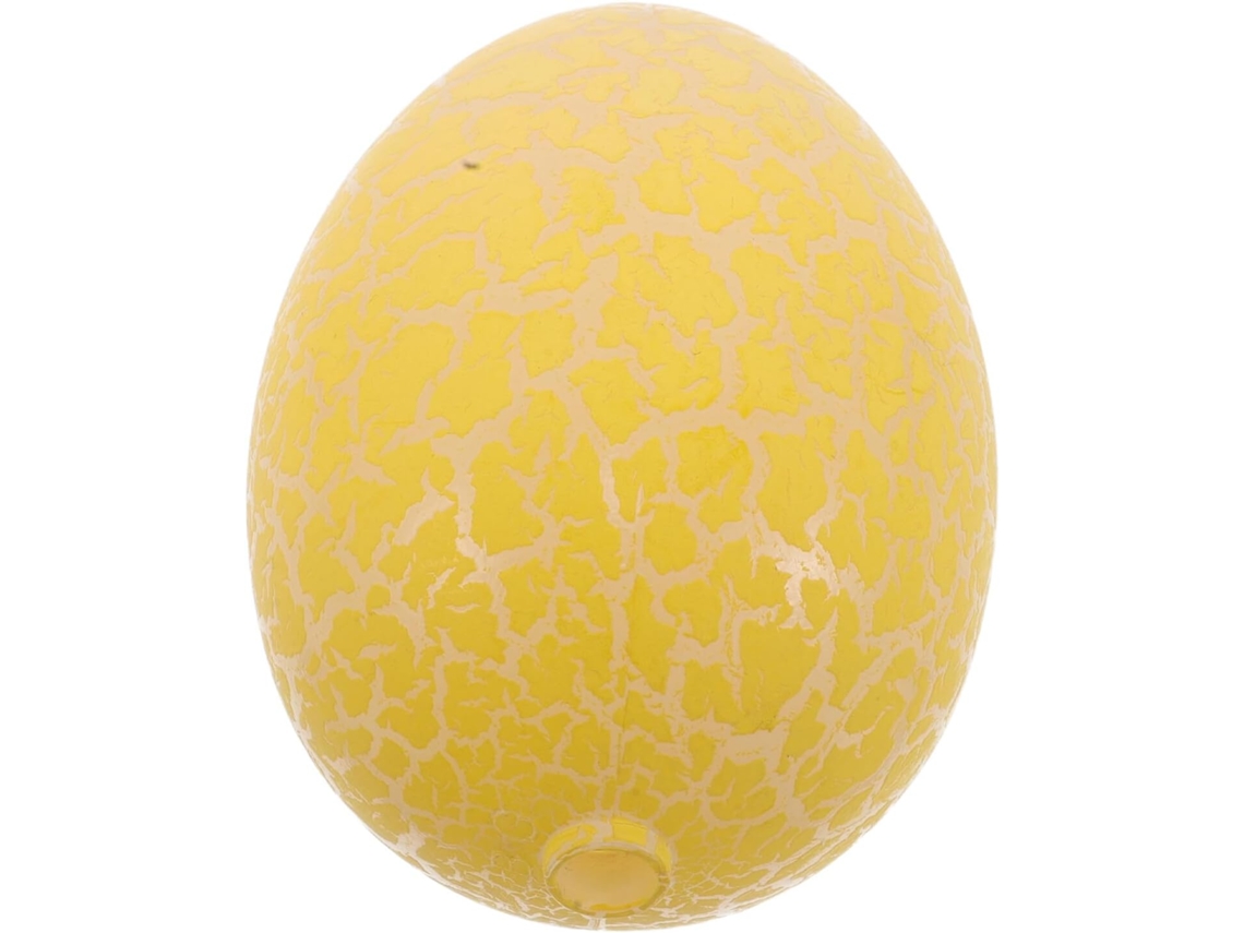 Huevo De Pascua Amarillo Agrietado Con Luz Solar, Accesorio Para Lámpara Solar De Jardín Y Patio, Decoración.