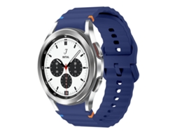 Correa de silicona cosida para Samsung Galaxy Watch 4 Classic con patrón de ondas CSYY (42 mm/46 mm)