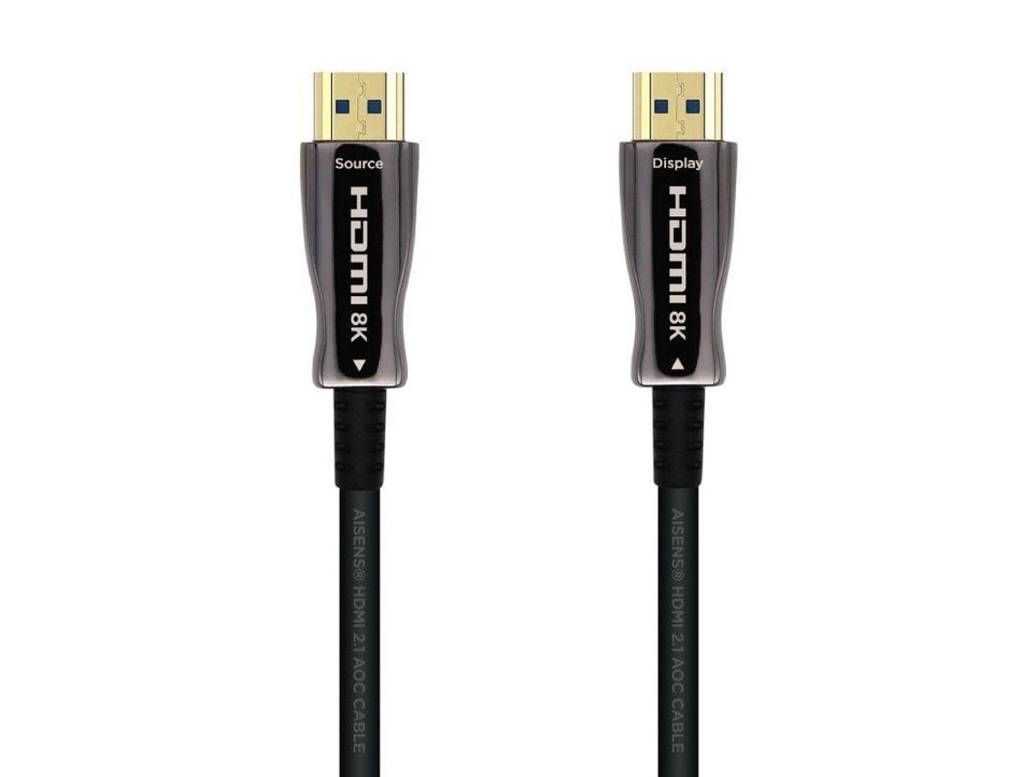 Cable Hdmi 2.1 Aoc 8K AISENS A153-0518/ Hdmi Macho Hdmi Macho/ 25M/ Negro