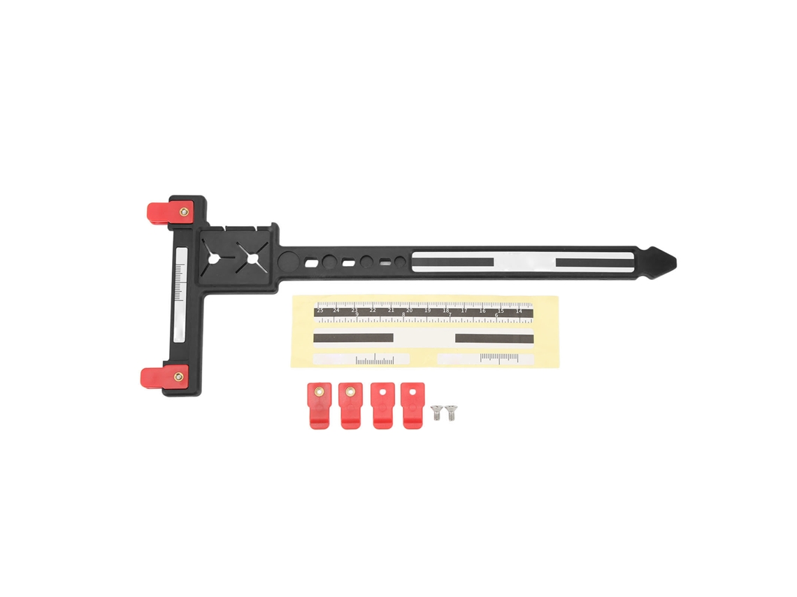 Escuadra En T De Plástico Para Arcos Recurvos Y Compuestos, Para Medir Flechas, Color Negro.