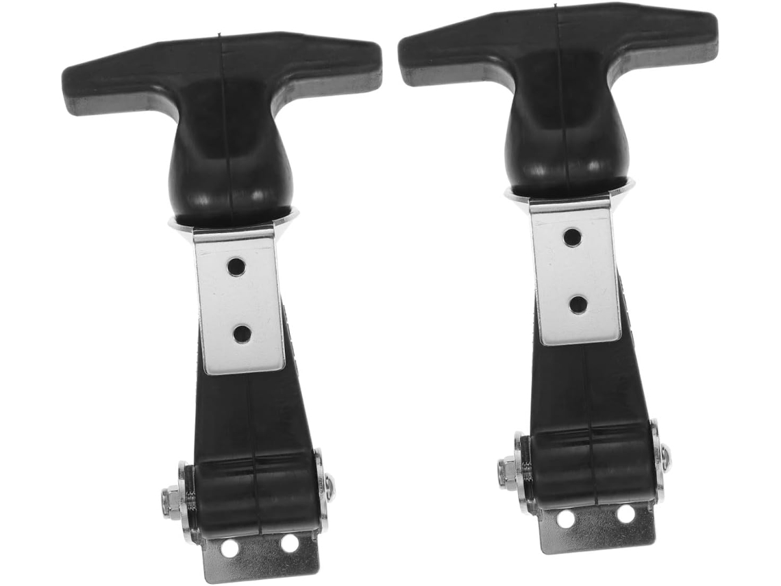 Juego De 2 Herramientas De Acero Inoxidable Con Pestillos De Mango En T Curvo