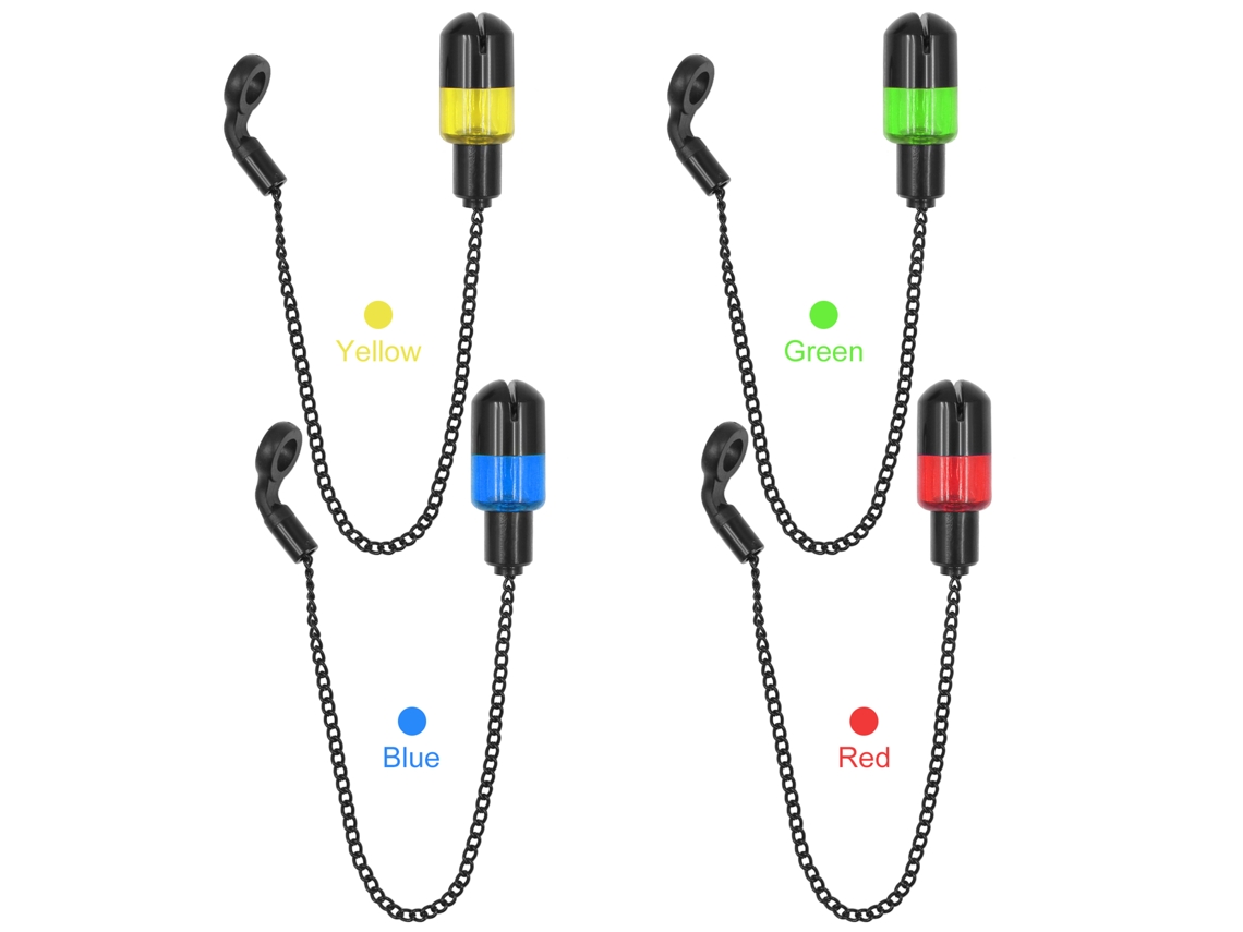 Alarme De Bite Swinger Para Pesca De Carpa Com Indicador De Luz Noturna E Cadeia Metálica