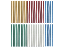 50 piezas de pegamento caliente a todo color, fácil de usar, adhesión rápida, pegamento caliente transparente, 7 x 140 mm