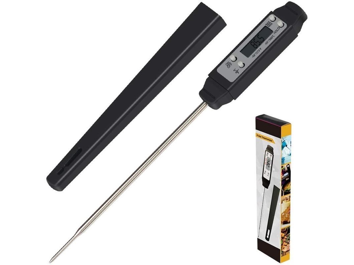 Termómetro Digital Instantáneo Para Carne Con Sonda De 12 Cm De Largo Para La Cocina.