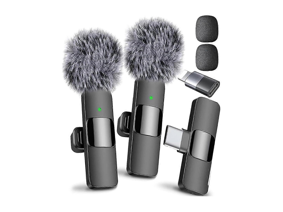 Mini micrófono de solapa inalámbrico para Android, ideal para grabar videos, vlogs y podcasts. Nostalgia88