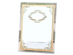 VVJIJILLY Porta Fotos De Vidro Cristal 5 Polegadas Para Casamento, Estúdio Fotográfico E Certificados
