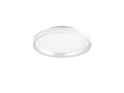Lámpara de techo LED Isy Fabas Luce en aluminio con LED integrado, 64 W, IP20, blanca.