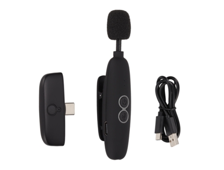 Micrófono Lavalier inalámbrico B56 Lavalier para monitoreo de grabación de transmisión en vivo de teléfono móvil ZMDECQNA