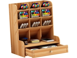 Besportble Caja De Almacenamiento Madera Stobaza Para Oficina Y Cerezo Papelería Accesorios