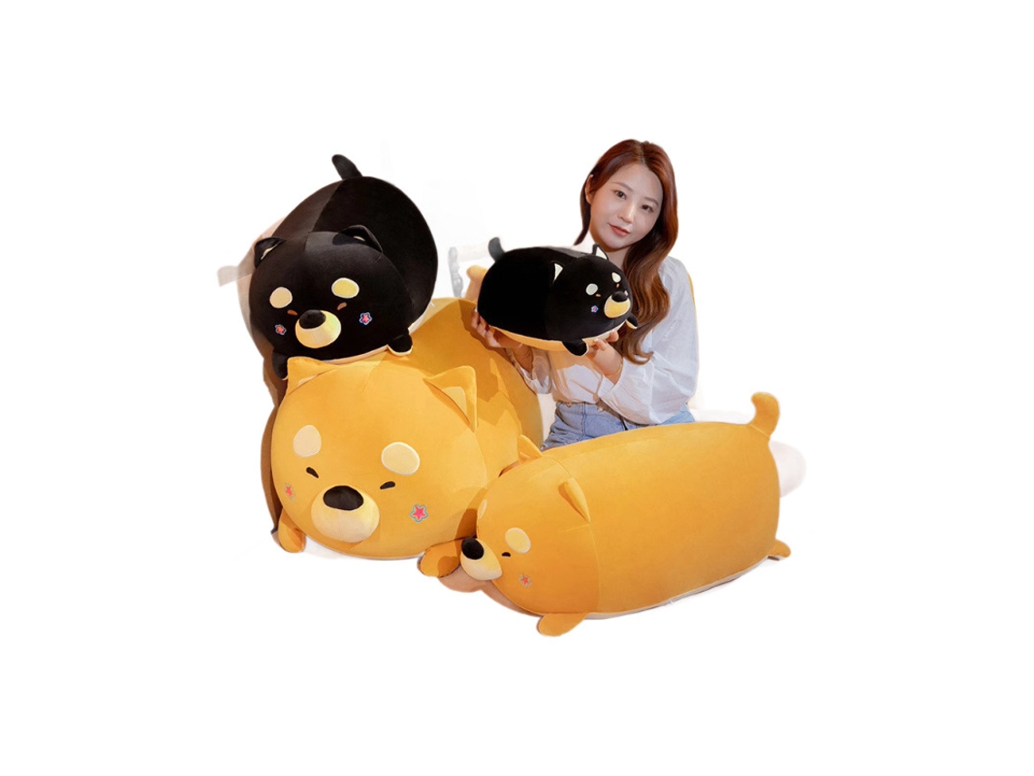 Pelúcia Gigante Shiba Inu, Travesseiro Longo De Cachorro, Brinquedo De Pelúcia Para Dormir Abraçado, Presente De Aniversário Para Namorado, Marrom