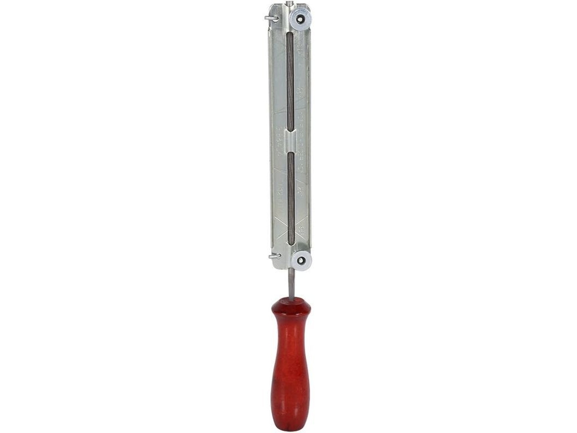 Juego de limas de afilar Linjou con soporte de acero y mango de madera de 4,8 mm | Sin marca