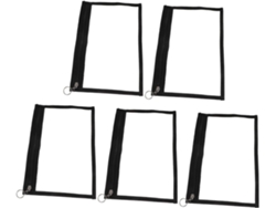 Juego De 5 Estuches Transparentes De Pvc Con Cremallera, Pequeños Estuches Multiusos Para Lápices.
