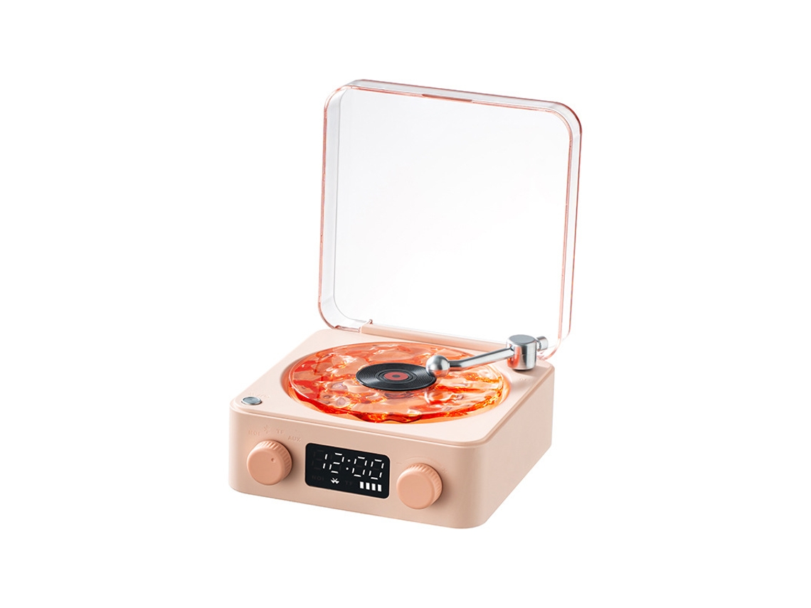 (rosa) Mini Altavoz Bluetooth Retro De Ruido Blanco, Subwoofer Inalámbrico Para Exteriores, Compatible Con Llamadas Manos Libres