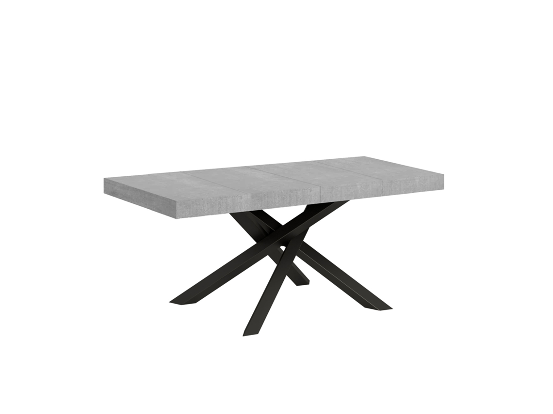 Mesa extensible Volantis Premium 130/390x90 cm con patas antracita Itamoby