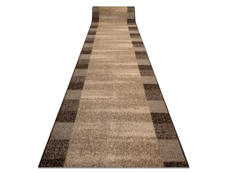 Alfombra de pasillo KARMEL Etna marco, arena - tuerca 120cm
