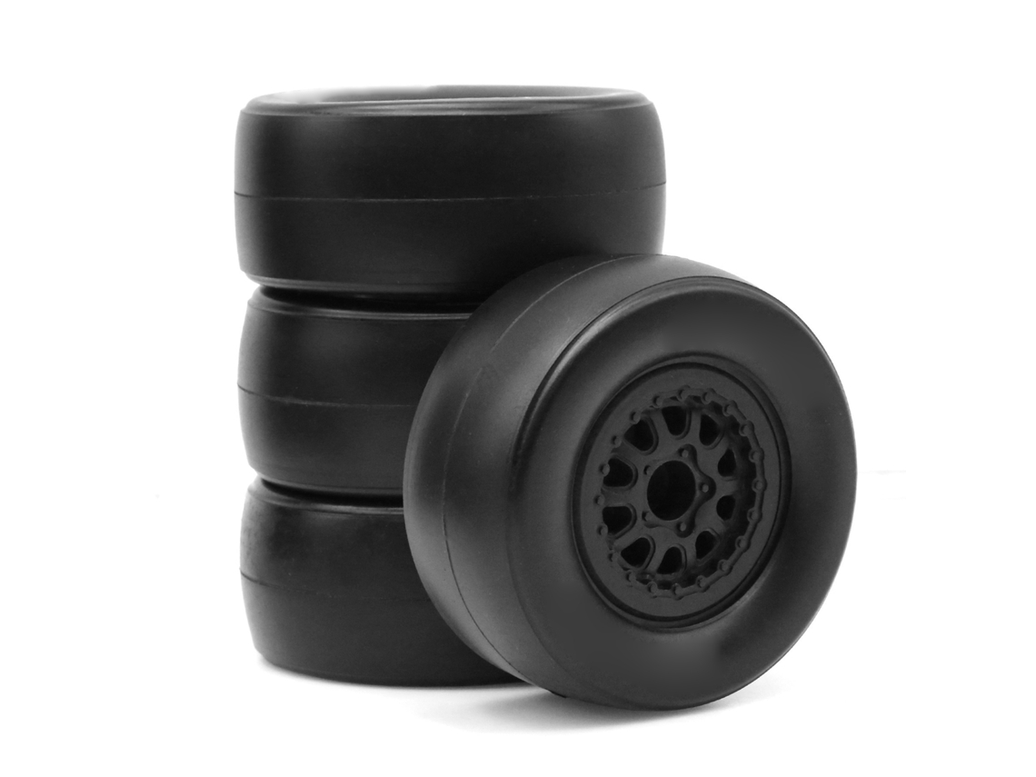Neumáticos De Goma Hexagonales De 12 Mm Para Coche Teledirigido, 4 Unidades Para Trax4 Slash 1/10 Rc