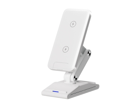 Carga inalámbrica de 15 W, plegable 3 en 1, blanco BISBISOUS