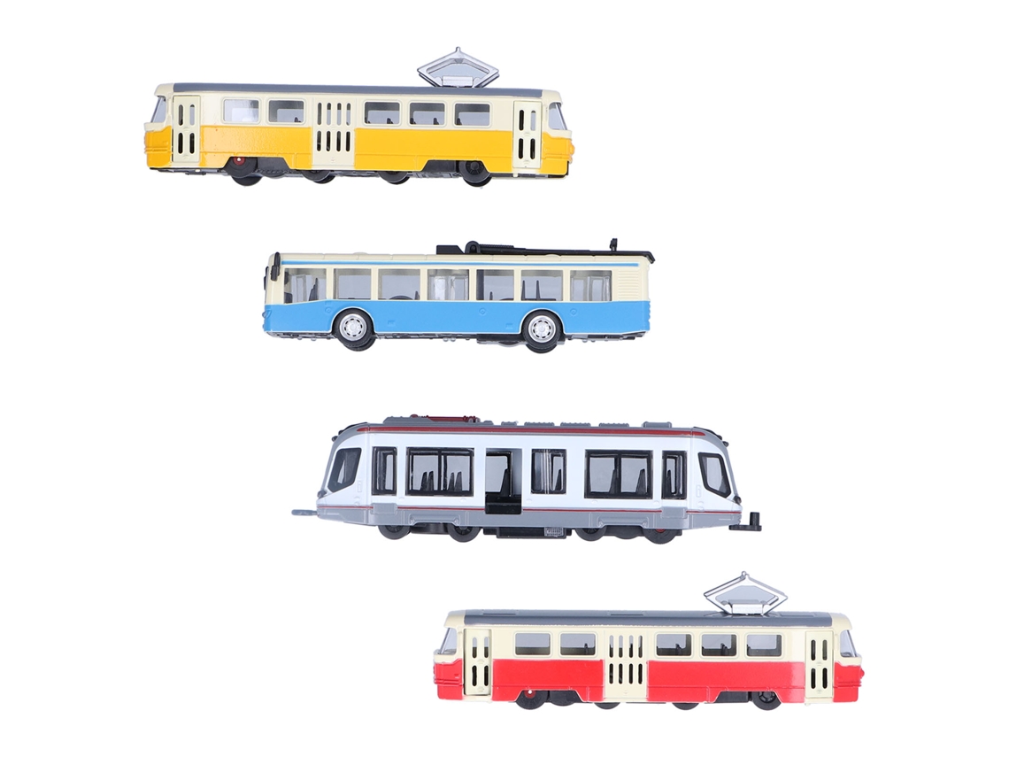 Autobús De Juguete Modelo De Ferrocarril De Alta Velocidad Con Función De Retroceso Para Niños, Colección D, Grupo