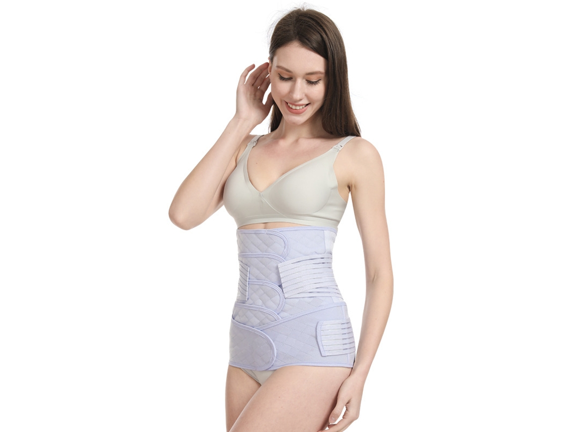 Faja abdominal transpirable de soporte posparto para la recuperación corporal posparto, talla L 50/60 kg Digitallab (morado)