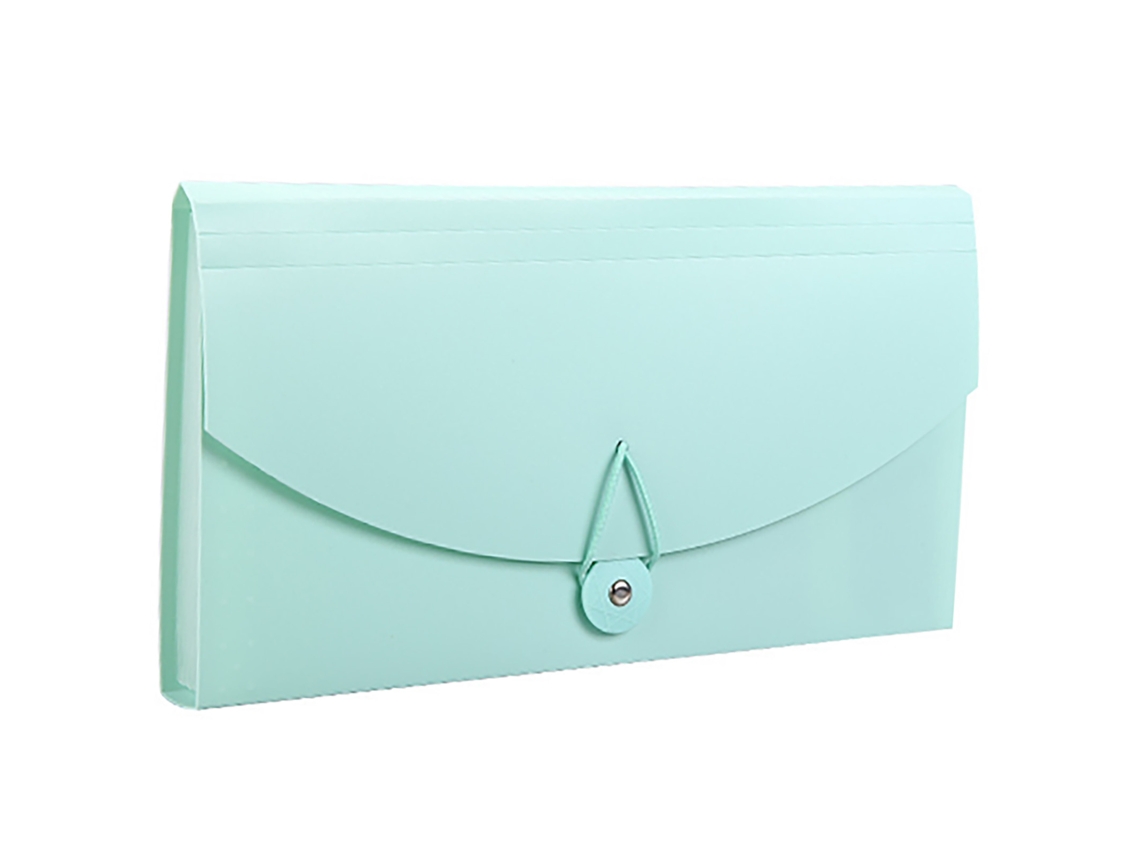 Carpeta Expandible 13 Bolsillos Profesional Impermeable Para Facturas Recibos Documentos Verde