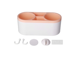 Organizador Multifuncional De Pared Para Secador De Pelo Y Accesorios De Peluquería En El Baño - Naranja