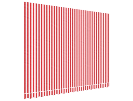 Tela de repuesto de toldo rayas rojas y blancas VIDAXL (380 x 295 cm)