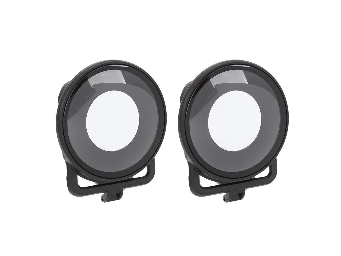 NEVEANCE 2 Unidades Protector de Lente Panorámica en Plástico Transparente Impermeable para Cámara Deportiva Insta360 ONE R