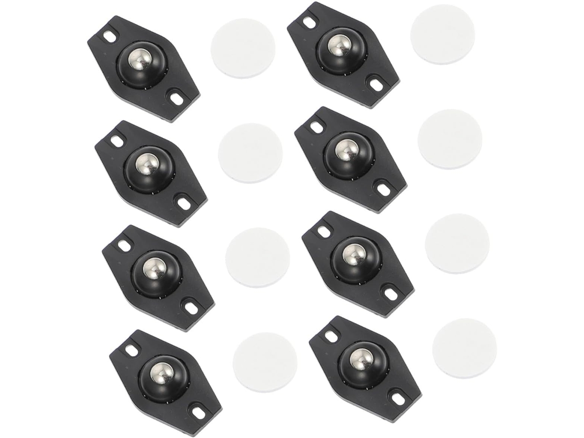 Ruedas 16 Giratorias Autoadhesivas Abs Acero Inoxidable