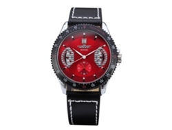 Reloj Mecánico Automático Para Hombre, Resistente Al Agua Hasta 30 M, Winner, Rojo.