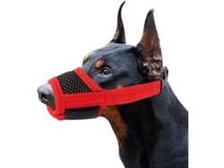 Bozal transpirable y ajustable Linjou para perros grandes, medianos y pequeños, talla M.