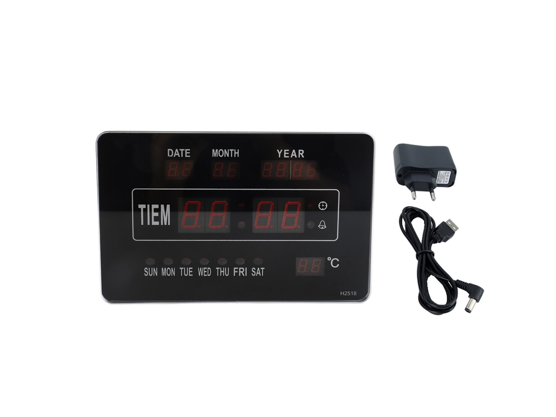 2026-reloj Calendario Digital Electrónico Multifuncional Con Pantalla De Tiempo Y Temperatura
