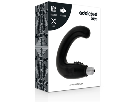 Vibrador Juguetes Juguetes Masajeador Anal Negro