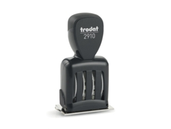Trodat 73042 sello comercial Tradicional Sello de fecha Metal, Plástico