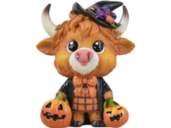 Estatua decorativa de felino negro de Slowmoose