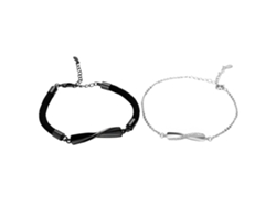 Pulseiras Decorativas Para Casais, Presente De Dia Dos Namorados (design Em Branco E Preto)
