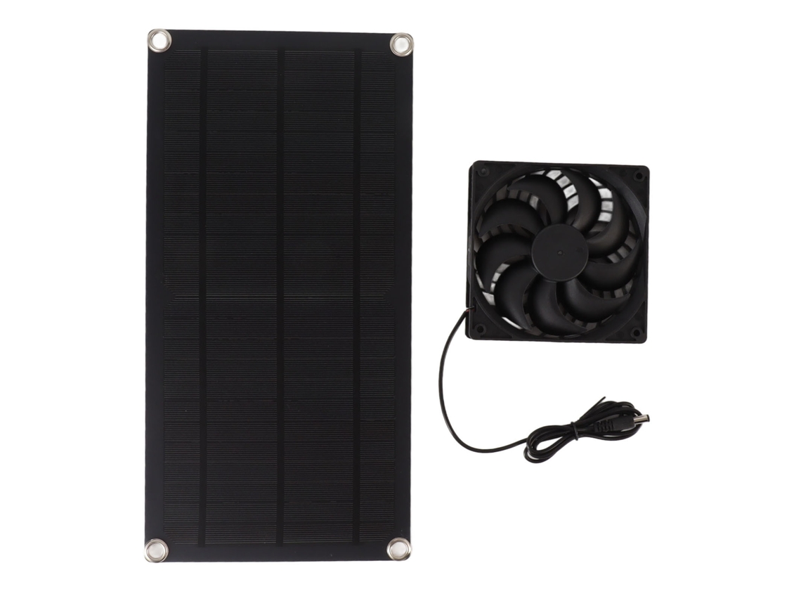 Ventilador Extractor Solar Portátil De 10 W, Ip65, Silicio Monocristalino, 18 V Para Vehículos Recreativos.
