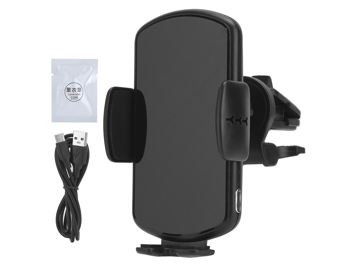 Cargador Inalámbrico Para Coche (carga Inalámbrica De 15w, Sujeción Automática Inteligente) Soporte Para Teléfono Móvil De Ventilación De Coche