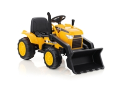 Escavadeira Elétrica Infantil 12v com Pá Ajustável e Controle Remoto Amarela B2X
