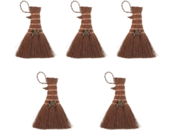 5 Mini Escobas Colgantes De Halloween Para El Hogar, Elegante Accesorio Decorativo Para La Sala De Estar.