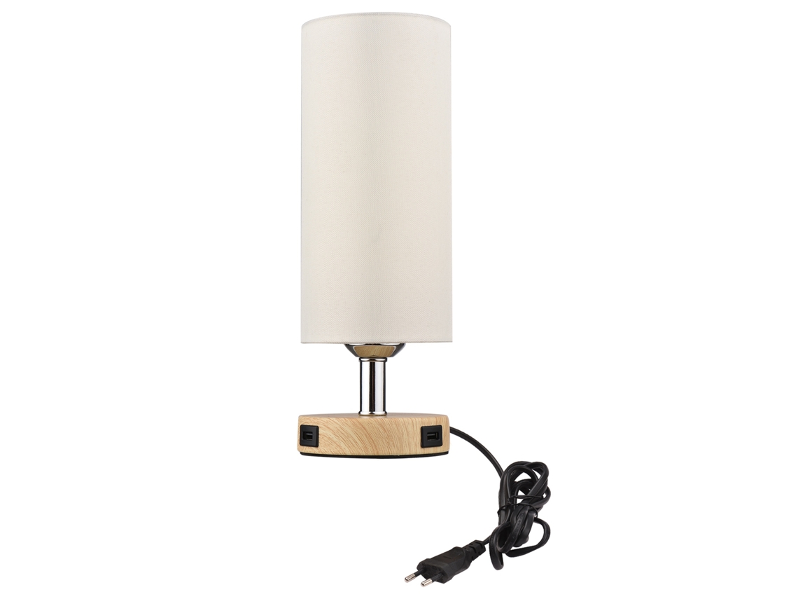 Lámpara De Mesa Con Control Táctil, 2 Puertos Usb, Bombilla Led Blanca Cálida De 2700k Para Dormitorio Y Sala De Estar.