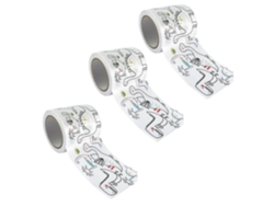 3 cintas adhesivas grandes para colorear - Dinosaurios 4,6 cm x 5 m GRAINE CRÉATIVE
