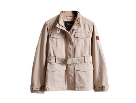 Chaqueta para Mujer SUPERDRY Belted stud rookie Beige (M)