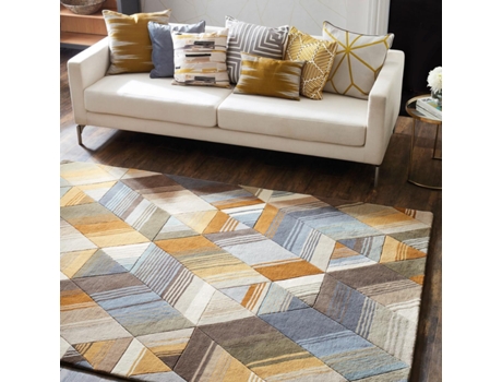 Alfombra HARLEQUIN Arccos (Marrón - 140x200 cm)