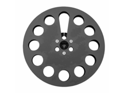 Rollo De Cinta Universal Vacío De Aleación De Aluminio De 7 Pulgadas Para Cinta De 1/4 De Pulgada Revox Studer Negro