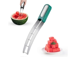 Cortador de sandía en acero inoxidable 304: Cortador de cubos de sandía rápido y seguro, ideal para ensaladas y macedonias de frutas.