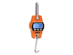 Balanza electrónica con grúa (capacidad de 300 kg) con pantalla LCD y gancho de acero inoxidable. MDUG