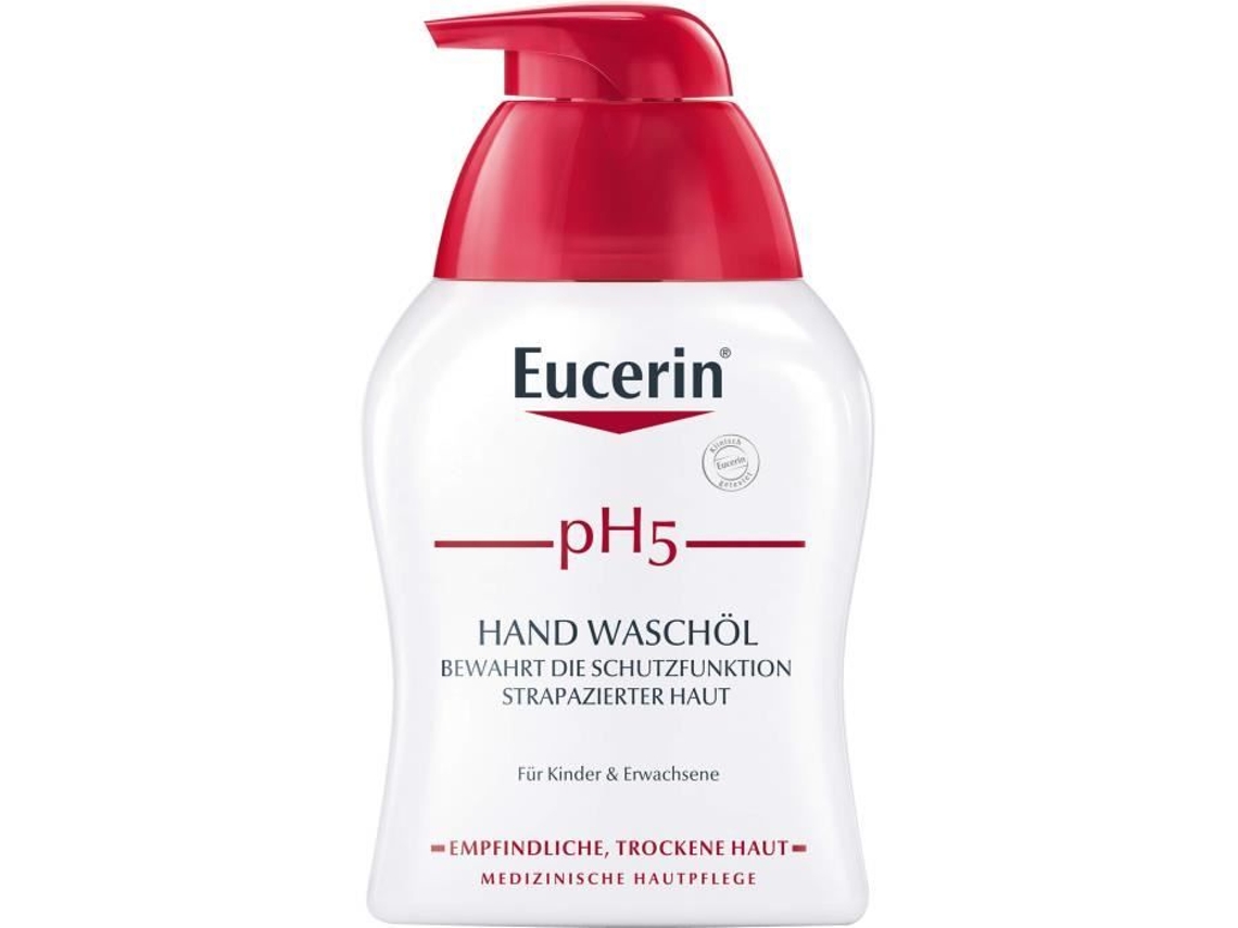 Ph5 Aceite De Lavado Para Manos Para Piel Sensible Y Seca, 250 Ml Huile Eucerin